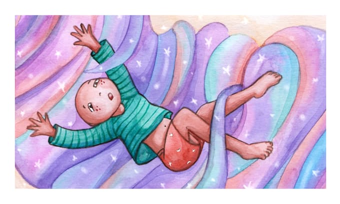 create hand painted watercolor illustrations