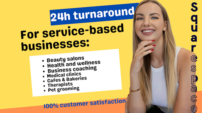 create a squarespace service business website