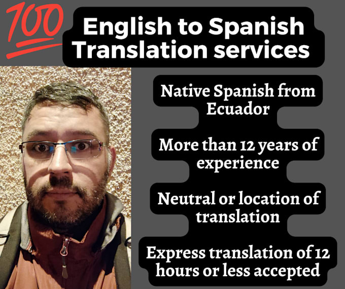 Manually translate english to spanish by Traducciones_ec Fiverr