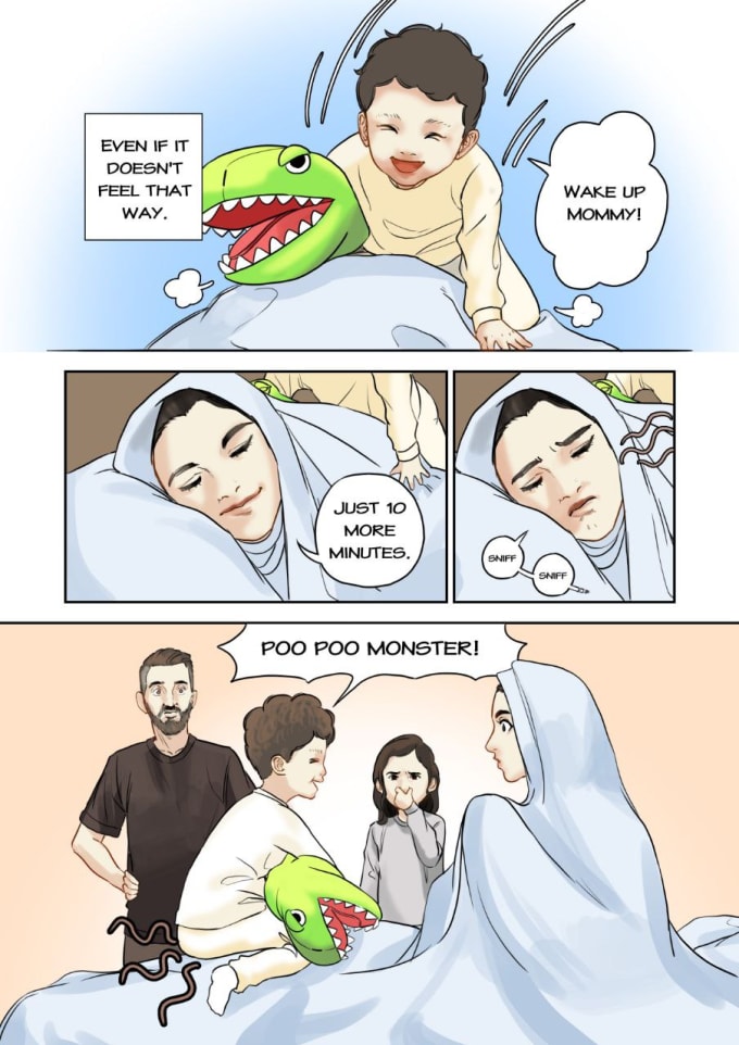 Do comic art, nsfw comic or illustration by Abisolart Fiverr
