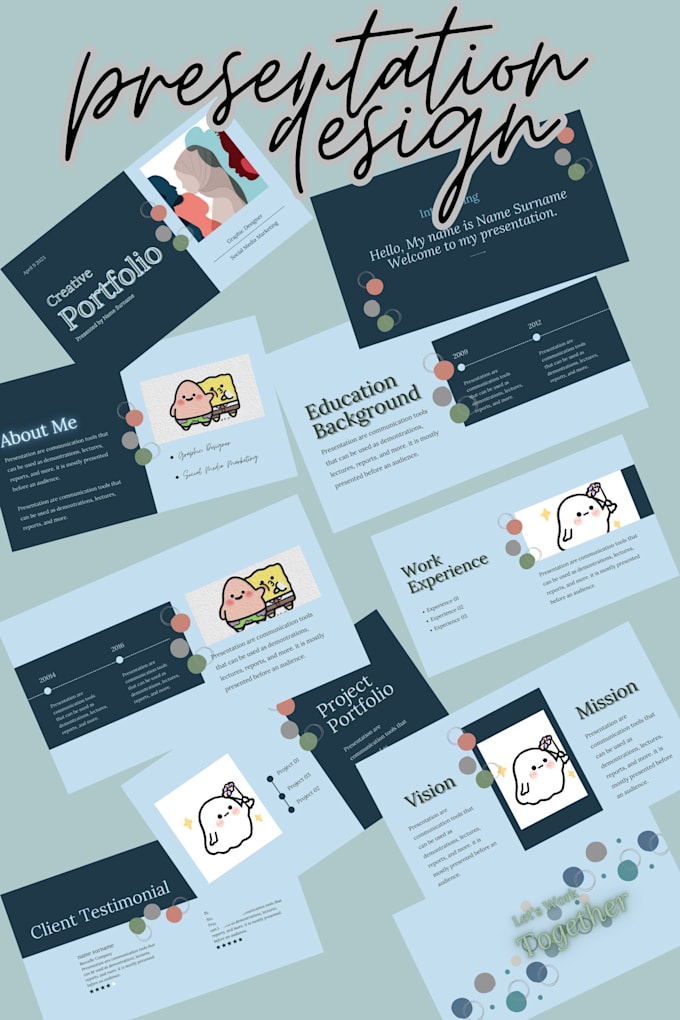 do educational and academic power point and canva presentations designs
