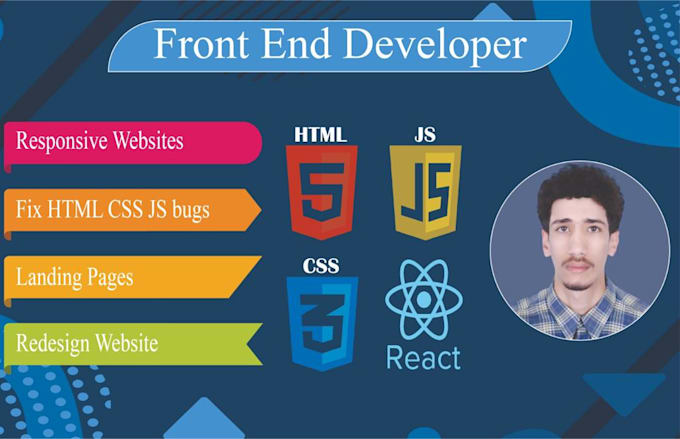Make a website with react css html javascript by Younesn1 | Fiverr