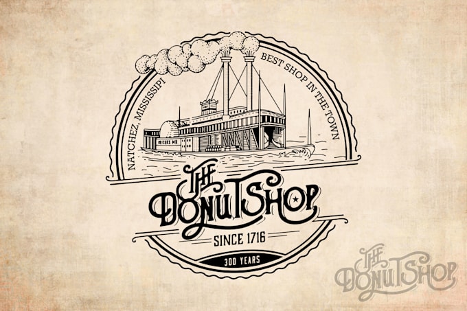 Hot Deals! I will make custom hand drawn illustration vintage logo design