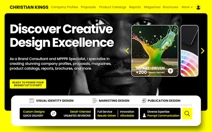 design premium company profiles, brochures, and corporate documents