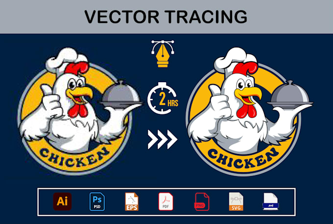 recreate logo, redesign, raster to vector tracing, remake, or vector conversion