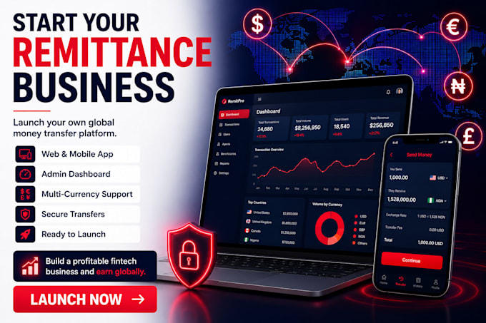 build digital international money transfer platform