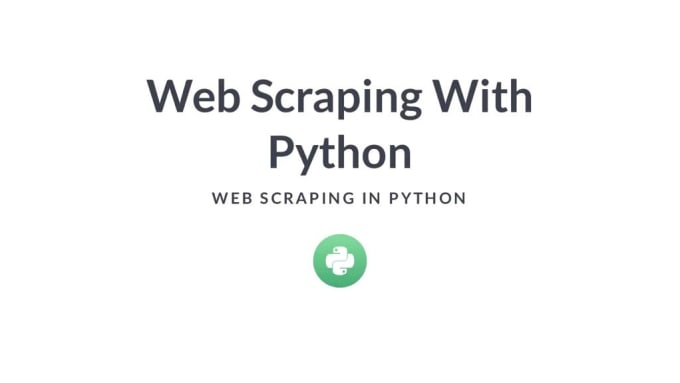 Develop automated python scripts to scrape and crawl data by Joshteea ...
