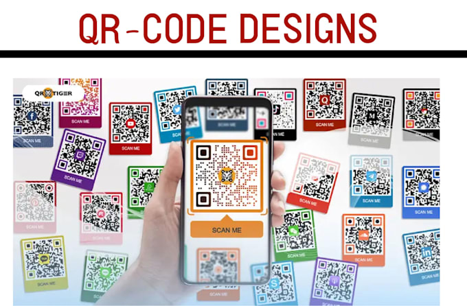 Generate custom colorful qr code design with your logo by Redcherry426 ...