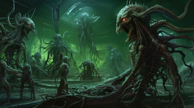 Best Deals! I will design eye catching scifi, horror or game concept art with midjourney ai  for $30