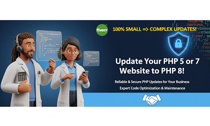 update website codes on php 7 and php 5 to php 8 coding