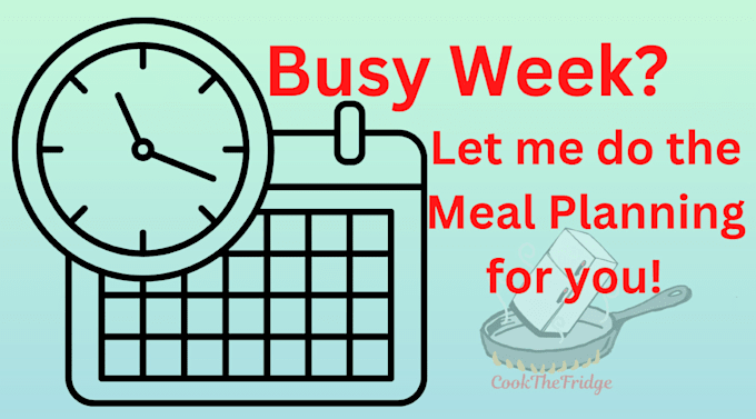 write a food menu with a shopping list and instructions