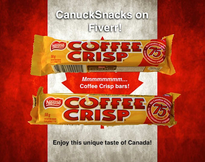Send you two canadian coffee crisp bars by Canucksnacks Fiverr