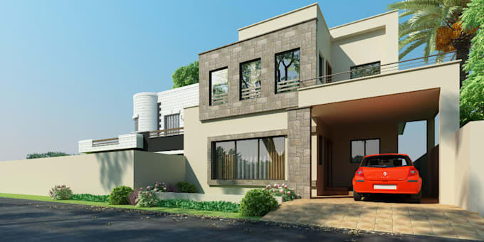 do rendering, external 3d modeling of building perfectly,