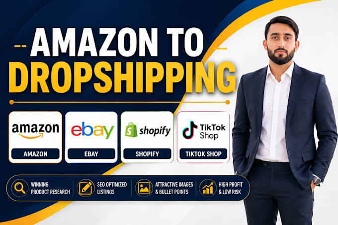 do amazon to ebay shopify and tiktok shop listings