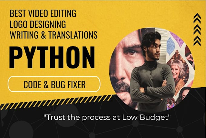 Do python code, video editing, writing and translation by Romiii7 | Fiverr
