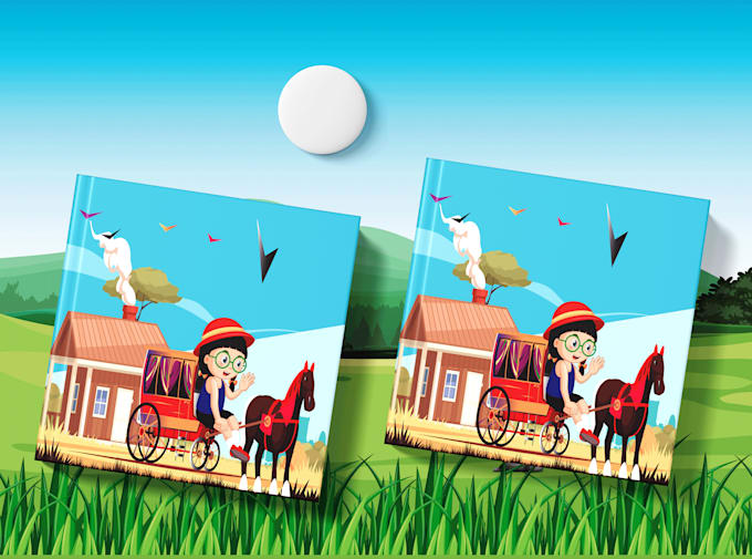 create kids story book illustration