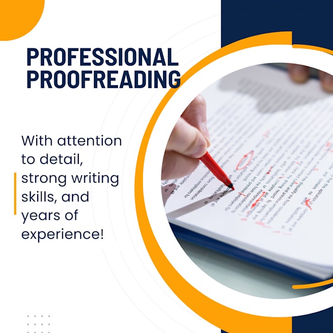 professional proofreader and edit for your needs