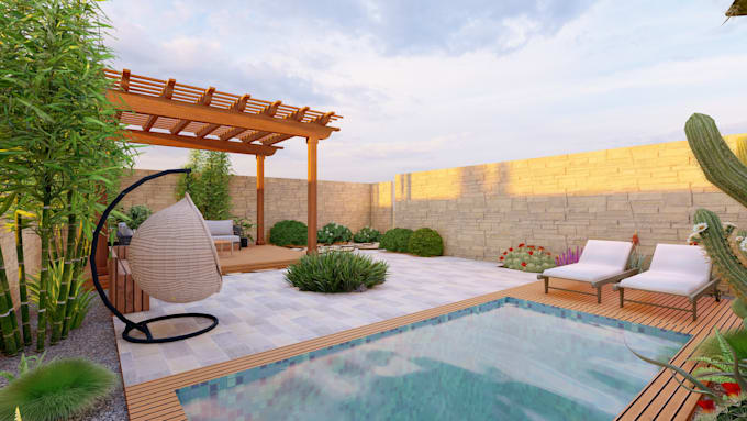 do backyard landscape design and garden design