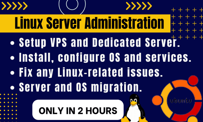 fix linux server issues, install services in linux, setup vps, dedicated server