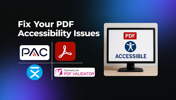 fix wcag, PDF ua, ada, aoda and sec 508 issues in your PDF