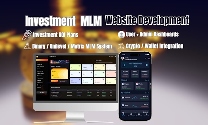 development an investment MLM platform with a ranking system