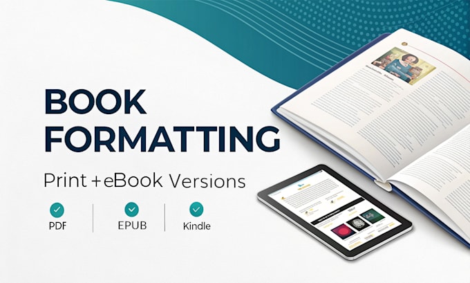 do typesetting and book formatting for print book and ebook