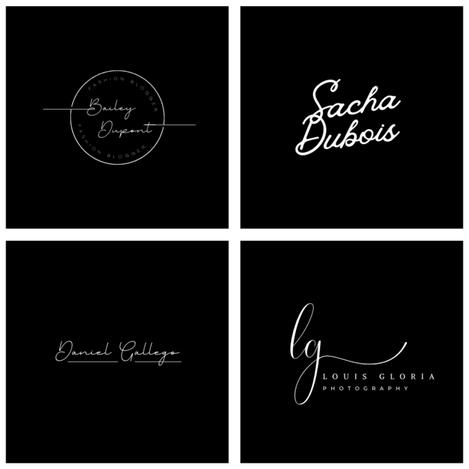 Design scripted, signature, cursive, handwriting logo by Bishoykhalaf1 ...
