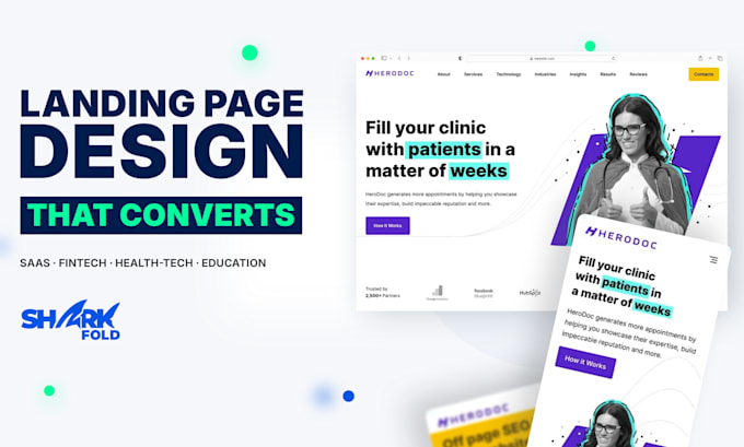 design a high converting landing page that drives leads and sales
