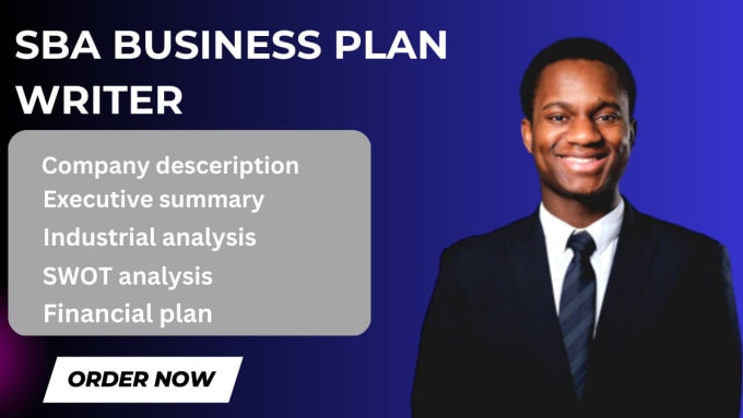 Write business plan for sba loan approval with financial projection by