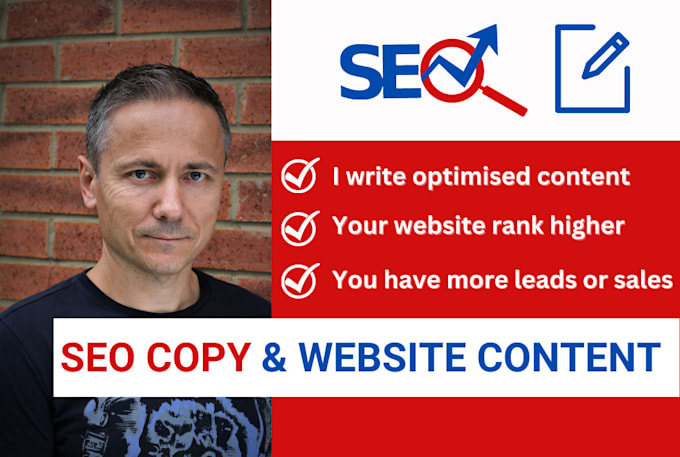 write SEO copy and website content as your website copywriter