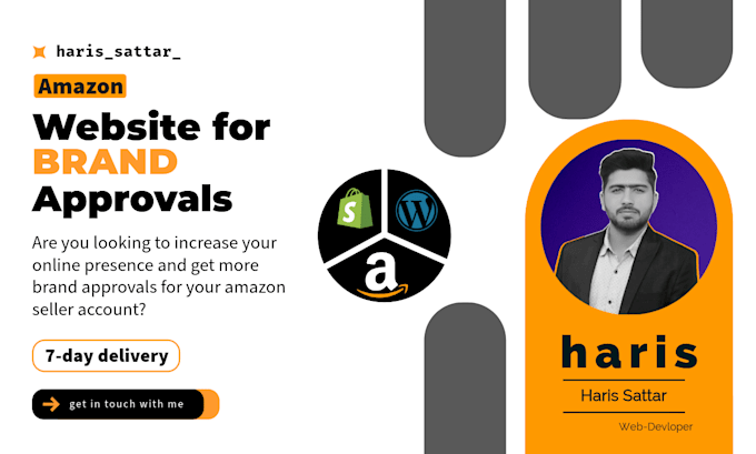 create a wordpress website for amazon fba brand approvals