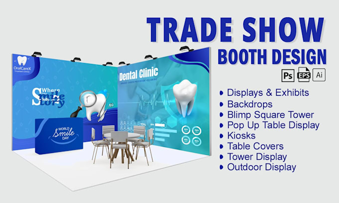 design trade show banner, backdrop,booth,for exhibition