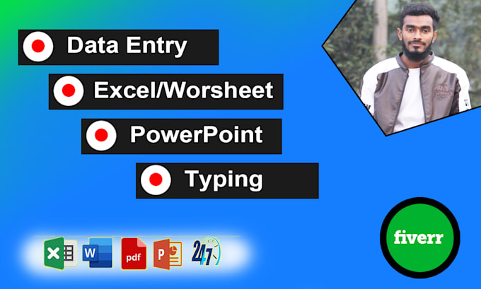 Do data entry, copy paste, excel worksheet, typing by Mayhadi_hasan ...