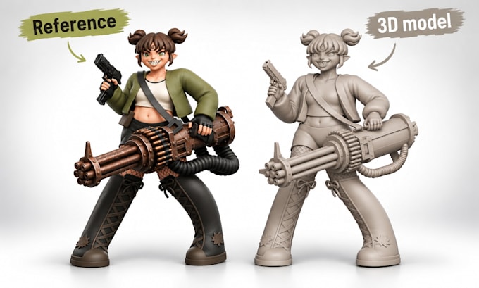 do 3d character modeling and texturing for games,animation,3d printing
