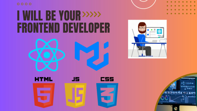 Be your front end web developer in react js and material ui by ...