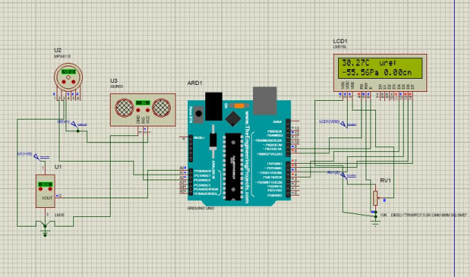Design circuit on proteus with 3d visualization and pcb layout of ... Circuit Diagram