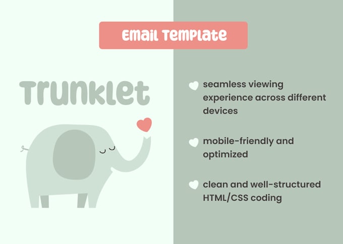 Create a professional email template by Trunklet Fiverr