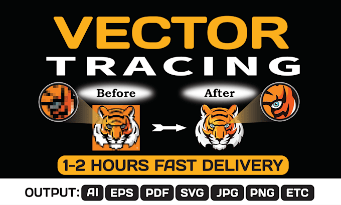 do vector tracing, convert to vector, font vector rapidly