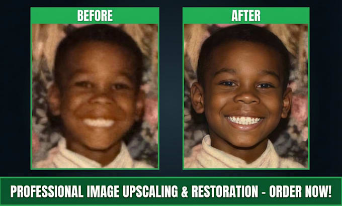 our agency will enhance, upscale, restore, remaster photos