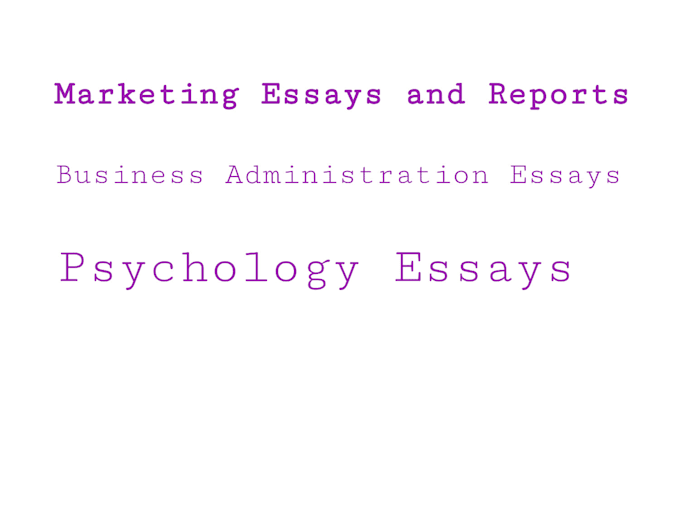 handle marketing, creativity, business management essays
