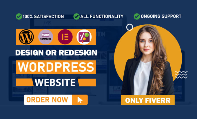 Best Price! I will design, redesign, build, rebuild, clone, edit, fix or revamp wordpress website