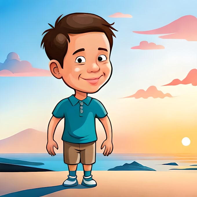 Hand draw your cartoon caricature by Hiddenca Fiverr