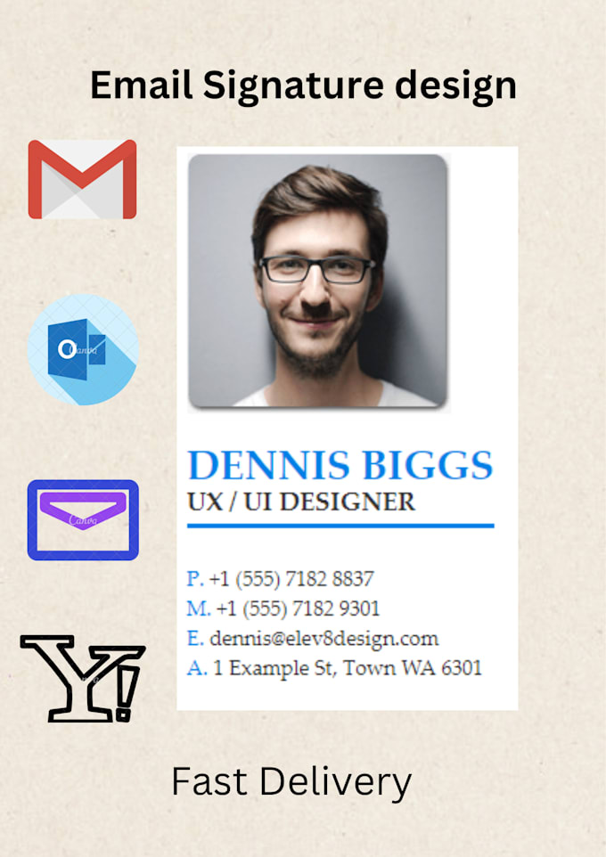 Create clickable email signature html by Hasnatchaudhry Fiverr