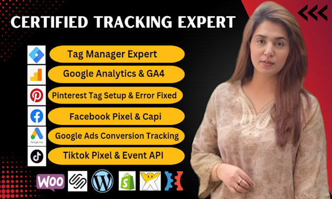 tag manager,google analytics 4,ga4, fb pixel, pinterest ads conversion tracking