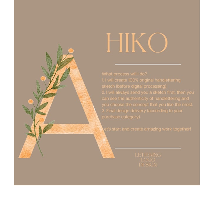 make lettering logo design