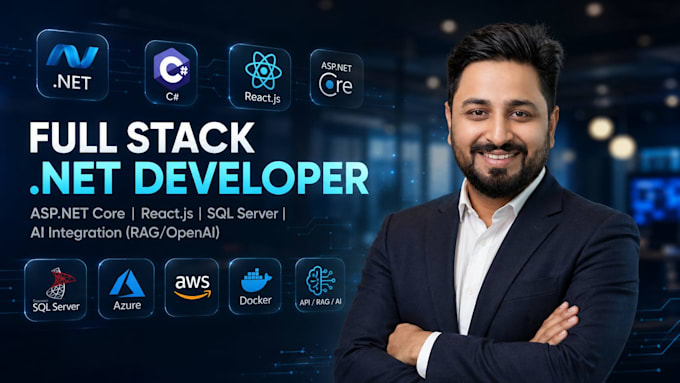 build asp net core web API and react web application