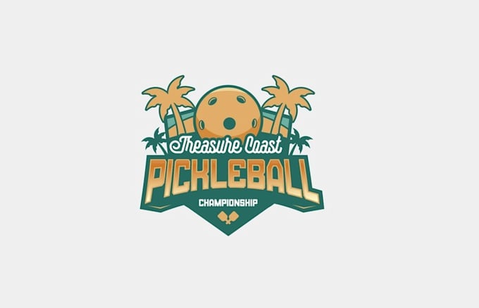 pickleball tournament logo design