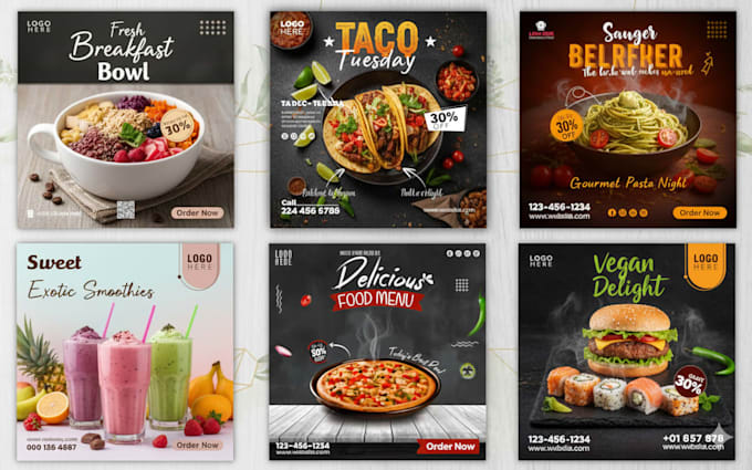 design attractive food flyer