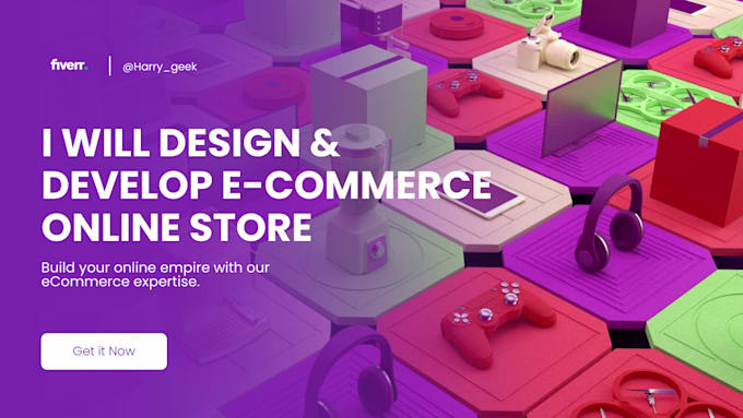 design and develop an ecommerce website for your business