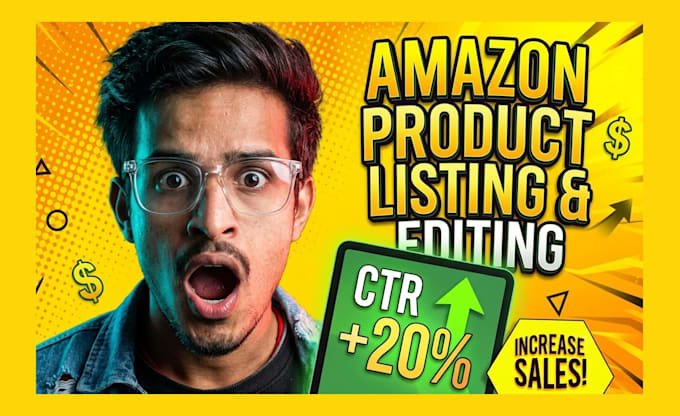 design amazon product listing images and edit product photos